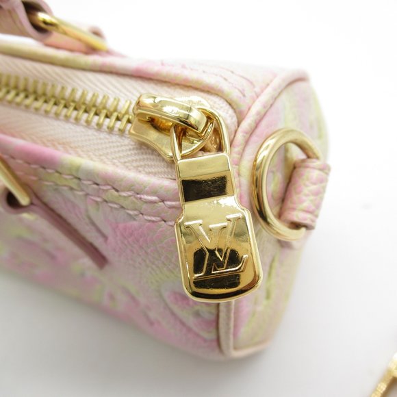 LOUIS VUITTON Nano Speedy Summer Stardust Pink Monogram empreinte leather M81508 - Picture 10 of 10